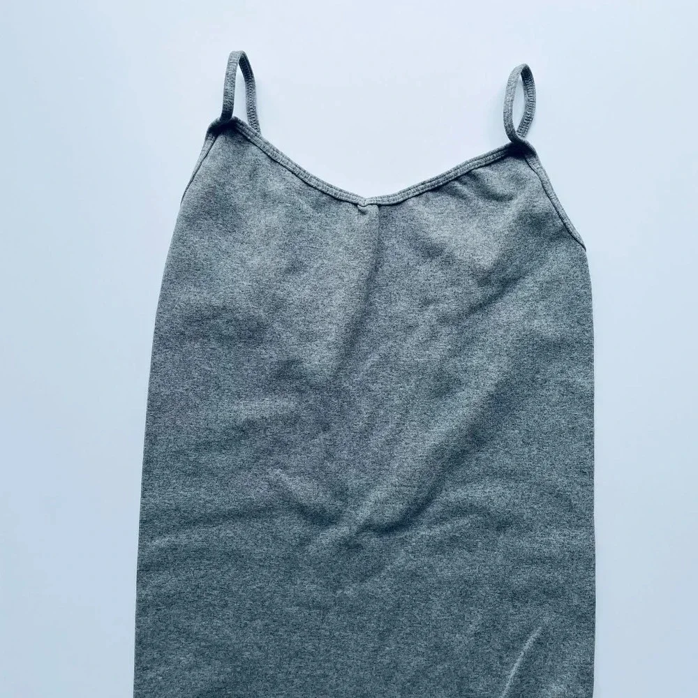 Free People Intimately Bodysuit Scoop Back Sleeveless Grey Size Medium/Large NEW